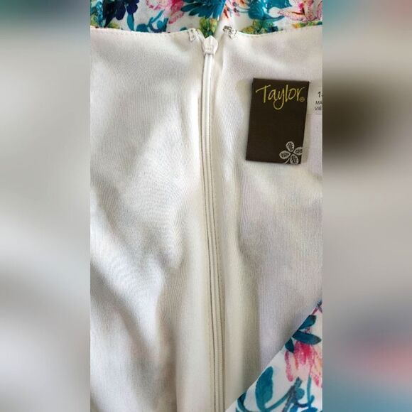 NEW  WOMEN'S TAYLOR DRESS SIZE 18W MULTI COLOR LINING/FARRO/DOUBLUR . - Picture 4 of 7